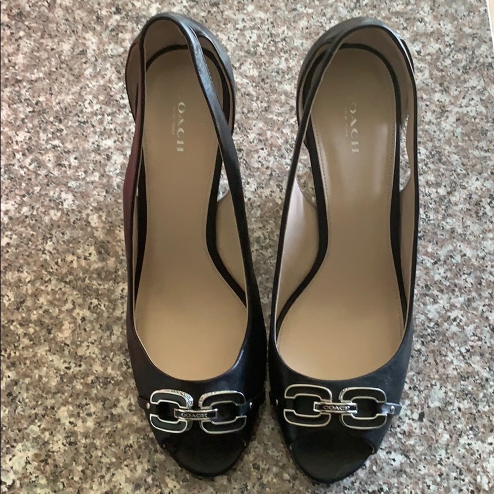 Coach gently used wedges